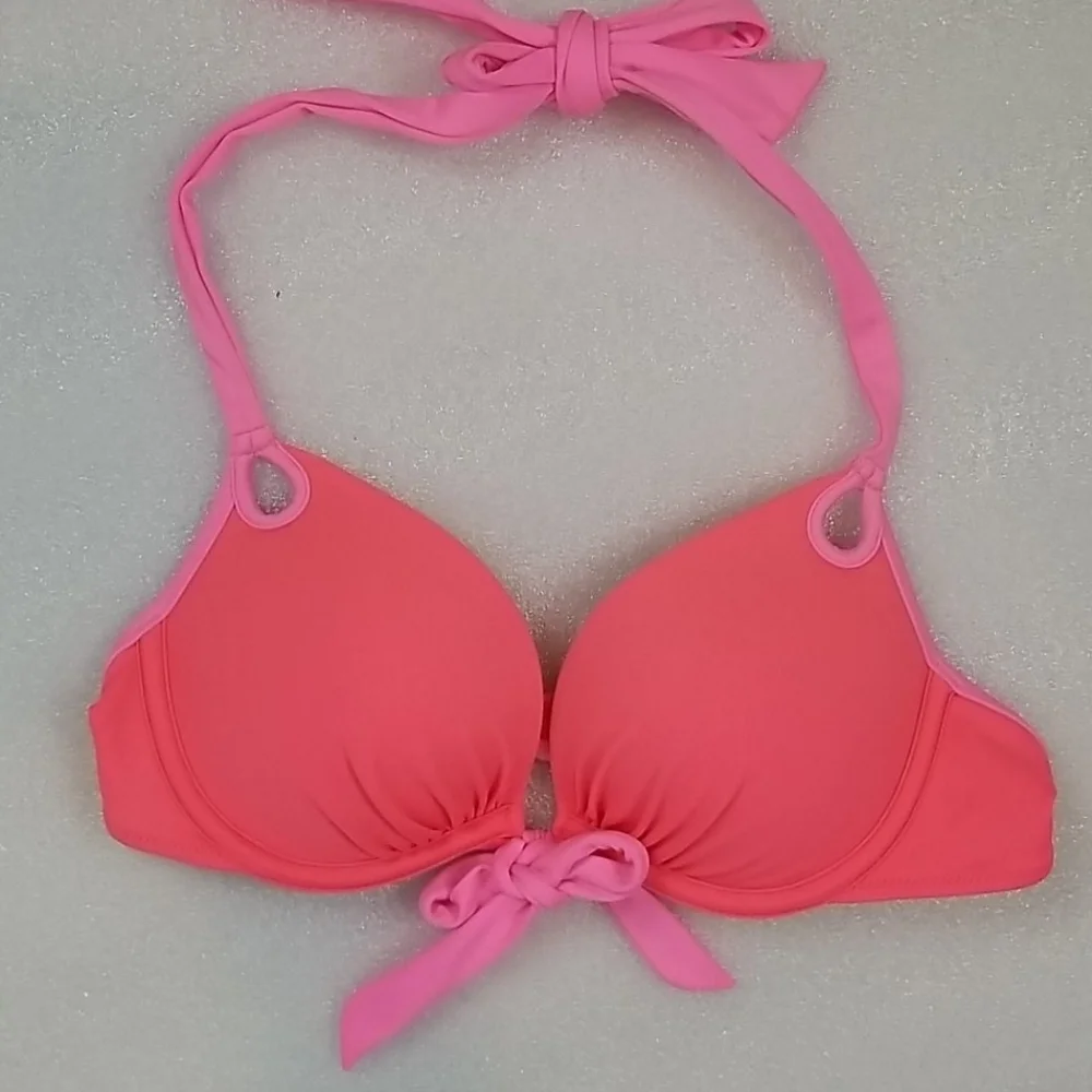 Victoria's Secret Pink Padded Bombshell Bikini Swimsuit Top size 34A